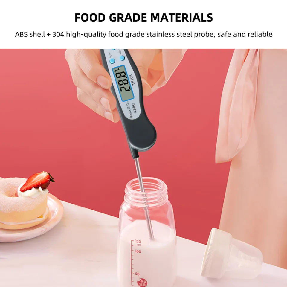Yieryi Digital Food Thermo meter Meat Cooking Kitchen Thermo meter BBQ  Grill Temperature meter for Cooking Baking milk