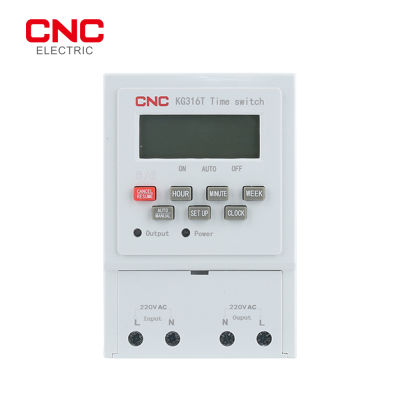 CNC KG316T ราง DIN เวลาสวิทช์220โวลต์เวลารีเลย์โคมไฟถนนป้ายแหล่งจ่ายไฟจับเวลาด้วยแป้นพิมพ์ล็อคและการแก้ไขเวลา