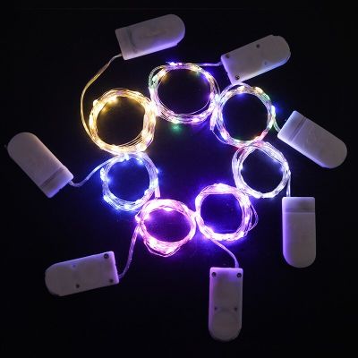 Festoon LED Copper Wire Light String Wedding Lights Garland on Battery Christmas Fairy Lights for Holiday Party Decoration Fairy Lights