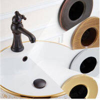 tr1 Shop Multi Color Bathroom Basin Overflow Hole Cover Black Bronze Rose Gold Chrome Finish Overflow Decorative Cover