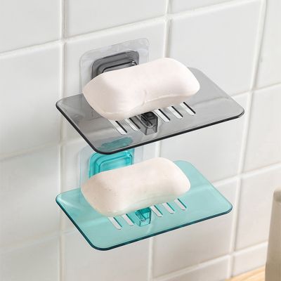 Bathroom Shower Soap Dishes Drain/ Sponge Holder /Wall Mounted Bathroom Organizer Storage