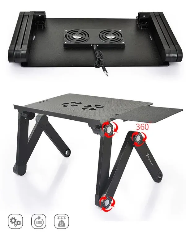 Table ergonomique pour pc portable avec tapis de souris -3