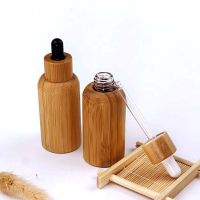 30ml Bamboo Wood Essential Oil Dropper Bottle Cosmetic Pipette Packaging Container