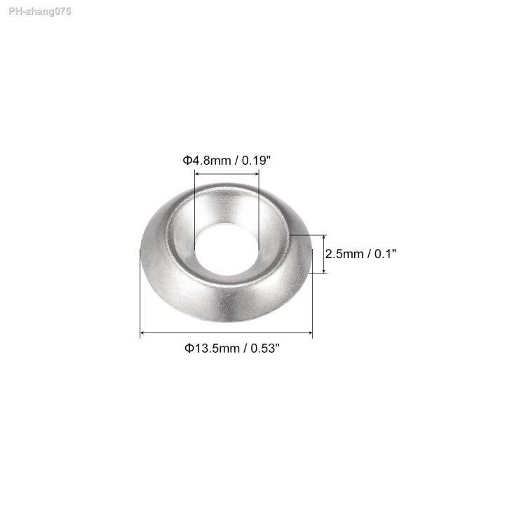 uxcell-50pcs-8-304-stainless-steel-cup-washer-countersunk-for-screw-bolt