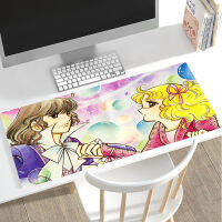 อะนิเมะมังงะลูกอมพีซีอุปกรณ์เล่นเกม MousePads คอมพิวเตอร์แล็ปท็อป Gamer Deskmat แผ่นรองเม้าส์แผ่นรองเมาส์ยางคีย์บอร์ดตารางเสื่อ