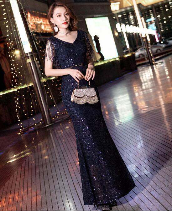 women-s-sequins-v-คอยาวเพื่อนเจ้าสาวชุดราตรีค็อกเทลชุดงานพรอม