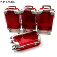 〖Margot decoration〗 1/5pcs Mini Suitcase Wholesale Trolley Luggage Eyelash Packing Doll Jewelry Small Lovely Empty Dollhouse Decoration Plastic Toy