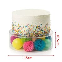 Round Acrylic Cake Display Rack Fillable Cake Stand DIY Round Decor Cake Cake Decorating Tools for Birthday Cake Dessert Rack