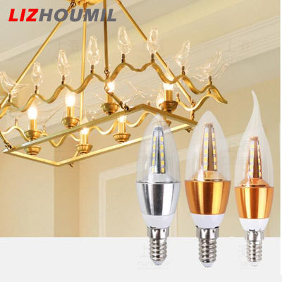 หลอดไฟเทียน Led LIZHOUMIL 220V 5W E14หลอดไฟประหยัดพลังงานอลูมิเนียมกันน้ำ