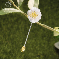 Lotus Fun Real 925เงินสเตอร์ลิง Handmade Designer เครื่องประดับ Blooming Poppies ดอกไม้เข็มกลัดสำหรับผู้หญิง Bijoux