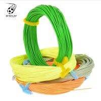 RTEUY 100FT สายเบ็ดตกปลา WF3FWF8F ด้านหน้า Fluo ลอยไปข้างหน้า เครื่องมือสำหรับตกปลา ห่วงเชื่อมเชื่อม สายตกปลาน้ำหนัก Nymph Fishing