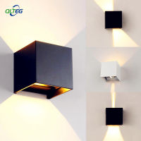 QLTEG 6W 12W LED Wall Light Outdoor Waterproof IP65 Modern Nordic style Indoor Wall Lamp Living Room Porch Garden Lamp AC90-260V