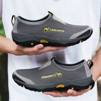 Summer Shoes Men Casual Shoes Air Mesh outdoor Breathable Slip-on Man Flats Sneakers Comfortable Water Loafers Plus Size 46