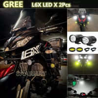 ไฟสปอร์ตไลท์ มอเตอร์ไซค์ หลอด CREE ยี่ห้อ KIRIN รุ่น L6X LED 6ชิป กำลังไฟ 60watt มาพร้อม ครอบเหลือง 2 ชิ้น และ ขาจับ 2 ชิ้น ในราคาสุดพิเศษ!!!