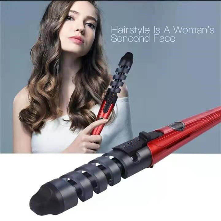 Beauty 110-240V Ceramic Spiral Hair Curler Negative Ions Hair Care ...