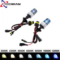 2PCS 55W HID Xenon Kit หลอดไฟ H1 H4 H7 H11 9005 9006 3000K 4300K 6000K 8000K 12000K DC 12V ไฟหน้ารถหมอกโคมไฟ