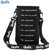 QuiFit 2L Tay Áo Chai Nước Vải Bọc Chai Carrier Vải Lặn Vải Với Dây Đeo thumbnail