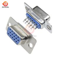 ۩❂❈ 5Pcs D-SUB DB15 15 Pin Female Male VGA Socket Connector Adapter 3 Row Solder Type Male Female Plug Socket converter