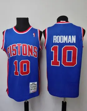 Koszulka Mitchell & Ness Detroit Pistons #10 Dennis Rodman blue/red  Swingman Jersey ▷  - sklep online