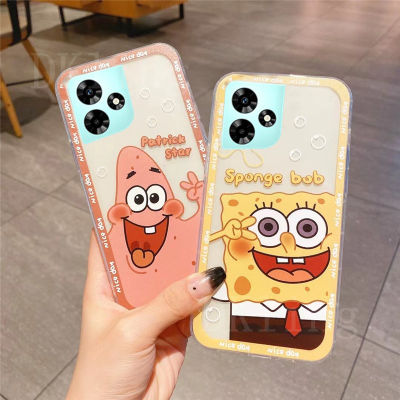 เคสโทรศัพท์ใหม่สำหรับ Realme C53ลายตัวการ์ตูนน่ารักกันกระแทกแบบใสซิลิโคนปลอกอ่อน REALMEC53ฝาครอบด้านหลัง