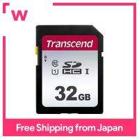 Transcend การ์ด SD 32GB Class10 UHS-I (ความเร็วในการถ่ายโอนสูงสุด95เมกะไบต์/วินาที) TS32GSDC300S-E