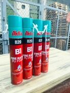 Keo bọt nở foam chống cháy B1 Fire Rated Akfix kèm vòi bơm keo chịu lửa