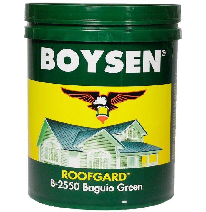 Boysen ROOFGUARD 4 Liters/1 Gallon [Baguio Green(B2550) Lazada PH