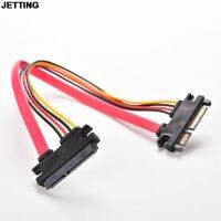 Jetting 1ชิ้น30ซม. 22ขาสายเคเบิ้ล Sata ตัวผู้ไปยังตัวเมีย715ขาซีเรียลเอทีเอซาตาข้อมูลคอมโบปลั๊กต่อสายไฟฟ้าเวอร์