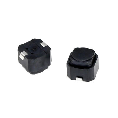 100PCS 6*6*5มม. ซิลิโคนปุ่มกด Tact Mute Switch 6X6X5มม. 2Pins Silent Switches