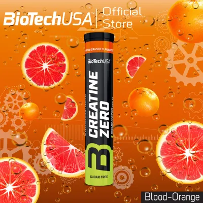 BioTechUSA Creatine Zero effervescent-18Tabl/Piece. Blood Orange (ครีเอทีน ชนิดเม็ดฟู่ รสส้ม 18 เม็ด/ชิ้น)