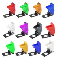 1PCS Auto Car Boat Truck Illuminated Led Toggle Switchs Safety Aircraft Flip Up Cover Guard Red Blue Green Yellow White