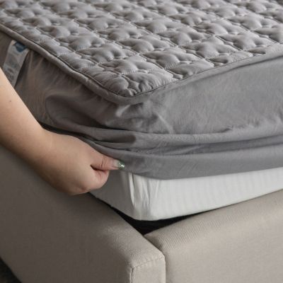 Multi-size Bed Cover Washable Embossed Cotton Quilted Mattress Protector Soft Anti-mite Mattress Air-Permeable Bed Pad