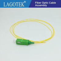 2450100200 Pcs Scapc Fiber Pigtail Simplex 9125 Single Mode Fiber Optic Pigtail 0.9มม. LSZH สีเหลือง