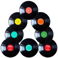 Wall Decor Records Vinyl Record Decorations Music Bulletin Board Model Cessna Fake Studio Disc Retro Stickers Party Paper