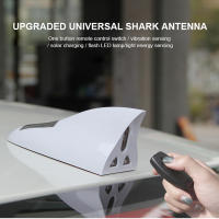 【YY】Car Solar warning lights Universal Shark Fin Antenna Light LED Anti Collision Light Automobile Modeling Decorating Accessories