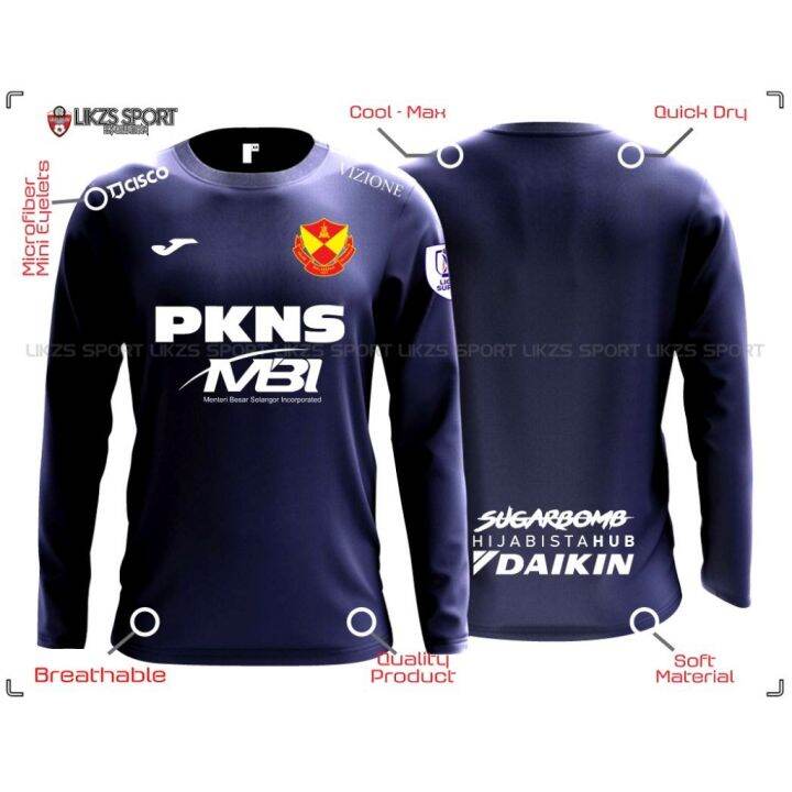 hot-zhengcai-selangor-fc-2023-long-sleeve-jersey-dxp-9-football-futsall-training-player-warm-up-jersi-bola-sepak-the-red-giant