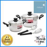 ชุดหม้อ 18 และ 20 ซม. ZEBRA TIGER 6 ชิ้นCOOKWARE SET ZEBRA TIGER 18,20CM 6PCS **ลดราคาจัดหนัก **