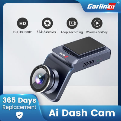 Carlinkit Carplay Dash Cam 1080P HD 4G Octa-Core Cpu 4GB RAM 64GB กล้องถ่ายรูปจีพีเอสสนับสนุนไร้สาย Android Car Cam 87Tixgportz
