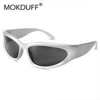 【CW】⊕✧  New Wrap Around Sunglasses Men Brand Design Mirror Sport Glasses Driving Eyeglasses Futuristic Shades