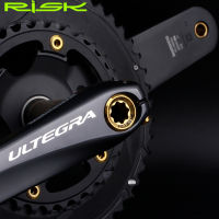 RISK M20x8 Titanium Alloy Bike Crank Cover Road MTB จักรยาน Chainwheel BB Crank Arm Cover Bolt สกรูสำหรับ Deorextslxxtrutda