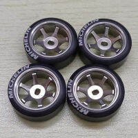 Metal 20mm Wheel Hub&amp;Drift Logo Tires for RC Car MINI-Q HGD1 MINI-Z DRZ MINI-D K969 Upgrade Parts