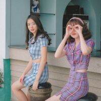 ‘90s scotch girls?ชุดเซทสก็อตสไตล์สาว sassy girls ? **ลอตใหม่ด้านหลังมียางยืดและซิปด้านข้างนอกนั้นเหมือนเดิมค่า?**