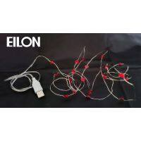 EILON ไฟเทศกาลรูปหัวใจ 2m รุ่น JRDS-06 สีแดง