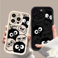 เคสนิ่มลายน่ารักสำหรับ Realme C55 C53 C20 C21Y C15 C33 C35 C25 C17 C31 9i C20A C51 C30ลูกมอนสเตอร์ C12 C21 7i 6i 5 5วินาที5i Narzo C11 20 Black Angel Eyes เคสคู่รัก