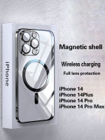 สำหรับ 13 Pro Max เคสศัพท์ใหม่แม่เหล็กดูด Magsafe Anti Fall หรูหรา Ultra-Thin 14 12ฝาครอบป้องกัน Mobile