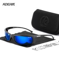 【hot】 KDEAM New 2020 Goggles UV400 Polarized Sunglasses Men Uniquely Shaped Glasses With Original KD7704 ！