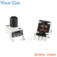 10pcs RV0931 15mm Shaft Side Adjustable Handle Potentiometer 1K/B102 5K/B502 10K/B103 50K/B503 100K/B504 WH09 0931