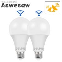 ∈✈ E27 LED Radar Sensitive Light Bulb Energy Saving Auto On Off Smart Detection Motion Sensor Light 85V-265V 5W 7W 9W 12W Lampada