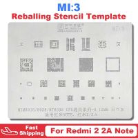 Amaoe CPU Mi3 BGA Reballing แม่พิมพ์ลายฉลุสำหรับ Redmi 2 2A โน้ต MSM8916 MSM8928ดีบุก MT6592การปลูกซ่อมแซม Solde Net