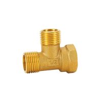 Brass Fittings Male to Male to Female 1/2 quot; 3/4 quot; 1 quot;BSP Thread Air Water oil fuel gas Piping Quick Coupler Fitting adapter